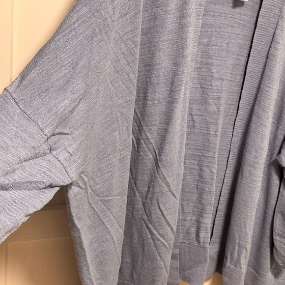 LOFT Open-Front Light Blue Women's Cardigan Sweater XL - Picture 3 of 6